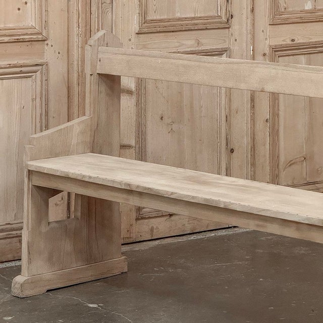 19th Century Gothic Revival Stripped Oak Church Bench For Sale - Image 13 of 18