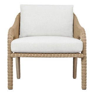 Kavali Outdoor Wicker Lounge Chair For Sale