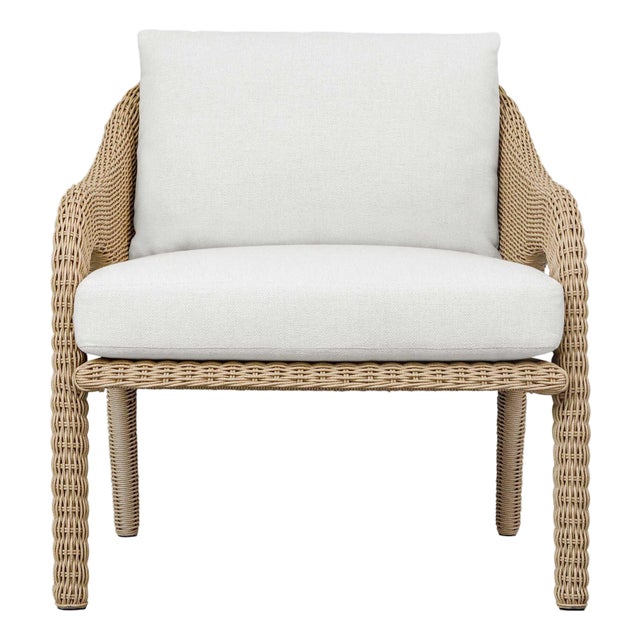 Kavali Outdoor Wicker Lounge Chair For Sale