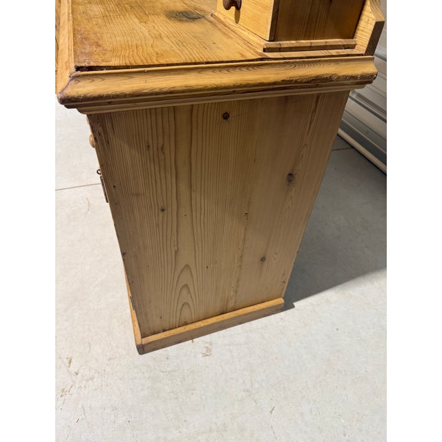 Antique Pine Sideboard With Drawers and Cupboard From England For Sale - Image 15 of 18