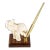 Vintage White Elephant Figurine Pen Holder, Jaipur, Rajasthan India For Sale