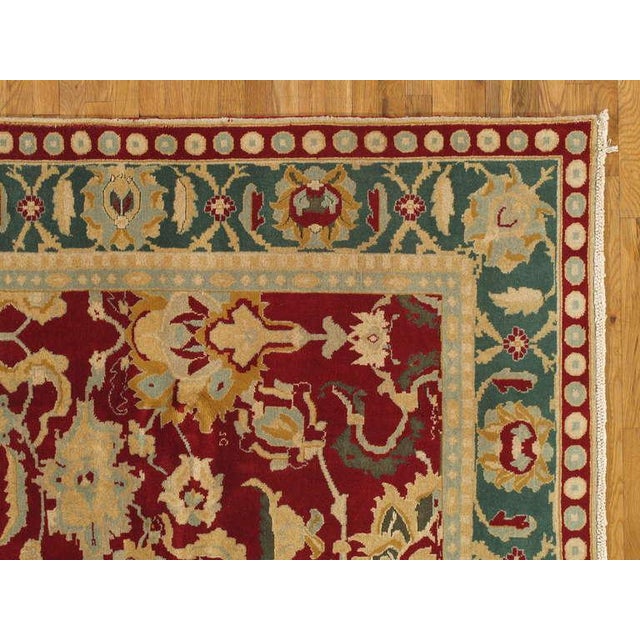 Indian Mid 20th Century Indian Agra Carpet For Sale - Image 3 of 4