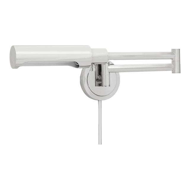 Regina Andrew Noble Swing Arm Task Sconce, Polished Nickel For Sale