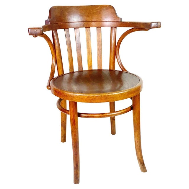 Wood Nr. 13 Armchair attributed to Michael Thonet for Thonet, 1920s For Sale - Image 7 of 7
