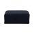 Boho Chic Willow Navy Performance Velvet Ottoman For Sale - Image 3 of 5