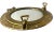 Classic maritime style meets timeless craftsmanship in this solid brass porthole mirror. Measuring 11.5” in diameter and...