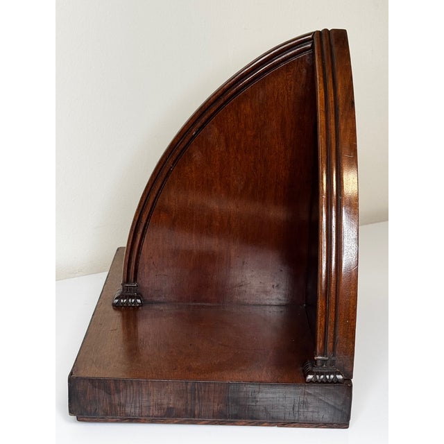 Gothic Early 19th Century Small Gothic Ecclesiastic Convent Georgian Wall Mounted Bookends Shelf For Sale - Image 3 of 10