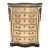 Refinished French Provencial Ash Burl Dresser For Sale