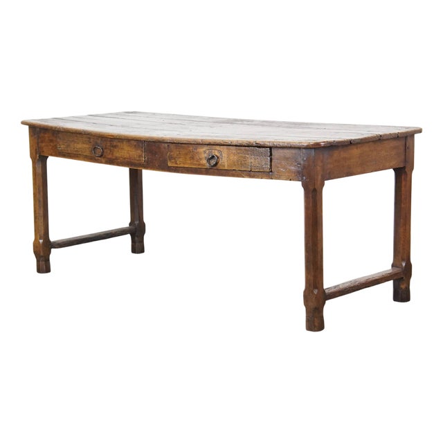 Late 18th Century French Dining Table with Top For Sale