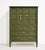 Henredon Mid Century Transitional 9 Drawer Highboy by Henredon in Green - Newly Painted For Sale - Image 4 of 15