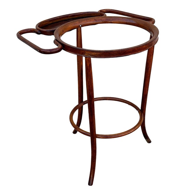Vienna Secession Bent Oak Wash Shaving Stand by Thonet For Sale In Los Angeles - Image 6 of 9