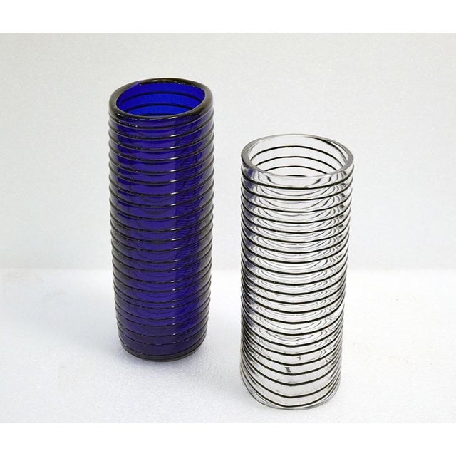 Salviati Murano Boston Vases, 1960s, Set of 2 For Sale - Image 3 of 10