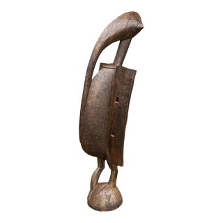 Huge African Senufo Bird (Hornbill) Sculpture , Cote d'Ivoire 63.5" H For Sale