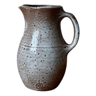 Stoneware Pitcher by Jeanne & Norbert Pierlot for Puisaye, 1960s For Sale