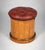 English 19th Century Round Satinwood Stool With Red Leather Seat For Sale - Image 3 of 10