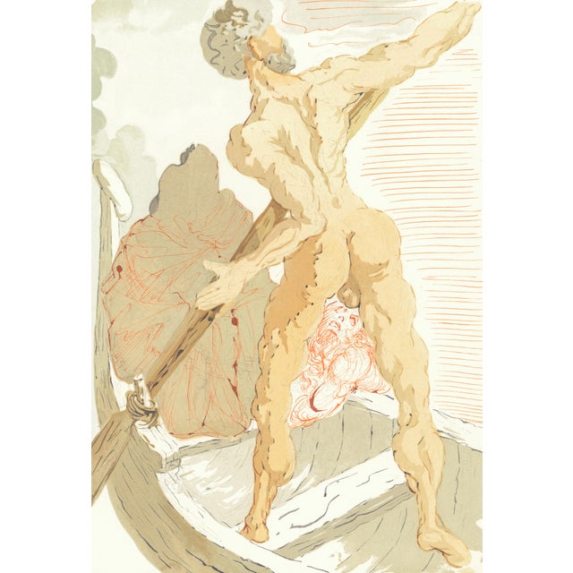Original engraving from Salvador Dalí’s "The Divine Comedy" published by Editions d’Art Les Heures Claires, Paris, in...