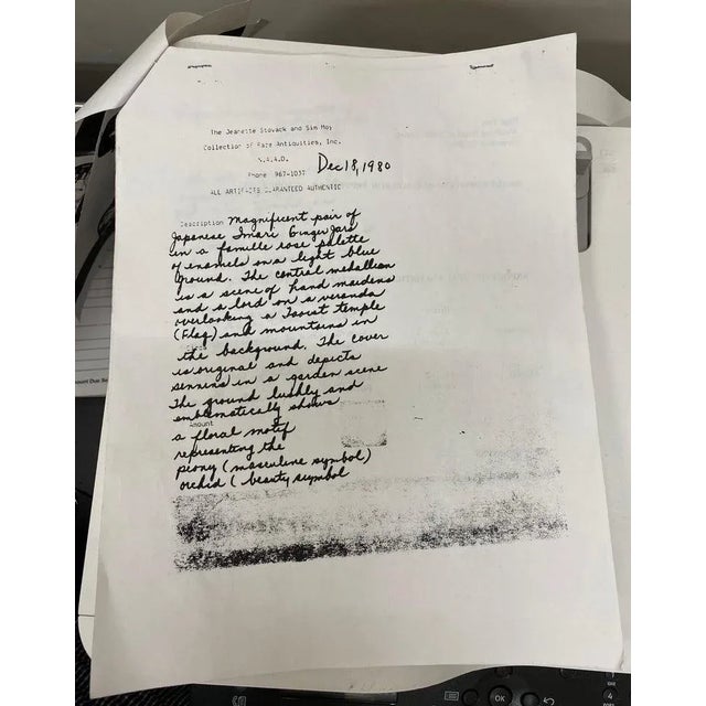 19th Century Large Japanese Imari Ginger Jars- Set of 2 For Sale - Image 11 of 12