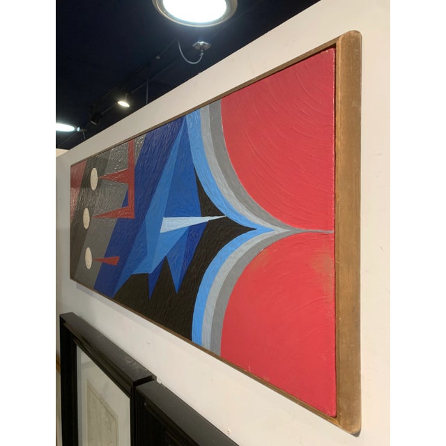 Contemporary Mid 20th Century Hand Edge Minimalist Abstract Oil on Canvas Painting For Sale - Image 3 of 9