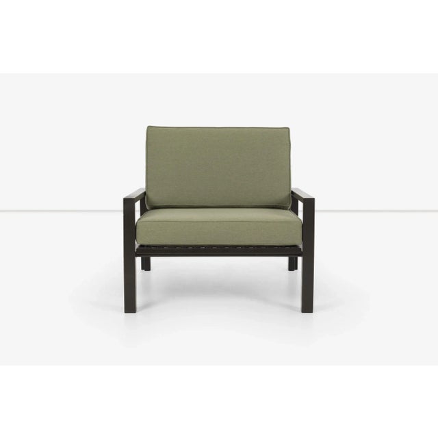 Van Keppel Green "VKG" Outdoor/Indoor Lounge Chair Design 1955c. Custom made by California Living 2000c. Metal Frame with...