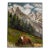 "Cow in the Swiss Alps", Original Oil Painting, by Van Ness For Sale