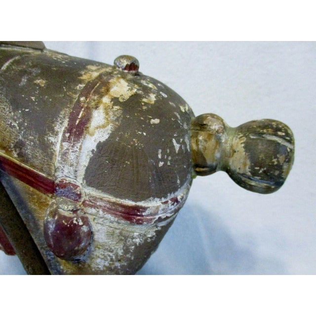 1920s Hand Carved Wooden Dynasty Tang Horse Table Lamp For Sale In Miami - Image 6 of 13