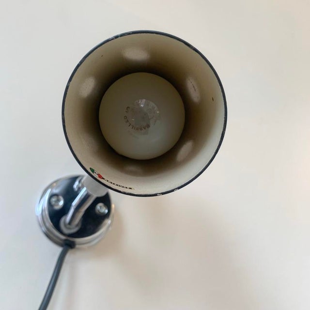 Vintage Model 31 B Black Sconce by Gino Sarfatti for Arteluce, 1950s For Sale - Image 14 of 18