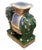 Pair Vintage Chinese Asian Glazed Terracotta Elephant Garden Stool Table Benches For Sale - Image 9 of 18