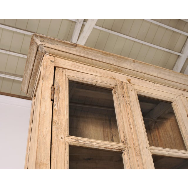 Country French Bleached Oak Bookcase Bibliotheque Cabinet 8 Ft For Sale - Image 14 of 18