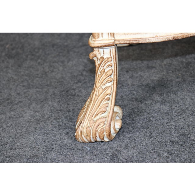 Louis XV Style Distressed Painted Console Table For Sale - Image 11 of 14