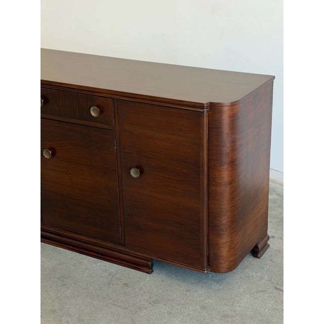 1940s Minimal Art Deco Credenza For Sale - Image 13 of 13