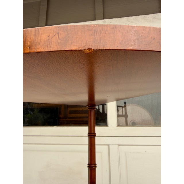 Mid 20th Century English Traditional Faux Bamboo Five-Tier Corner Étagère For Sale - Image 5 of 14