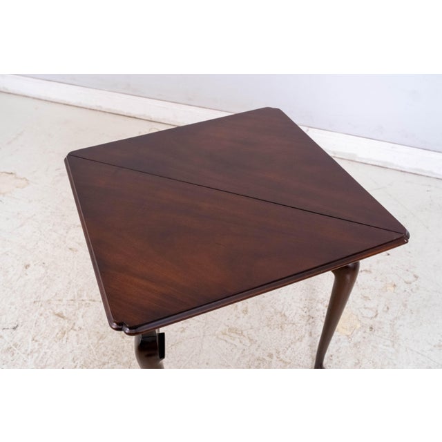 Kittinger Cw-2 Colonial Williamsburg Mahogany Handkerchief Table For Sale In Philadelphia - Image 6 of 18