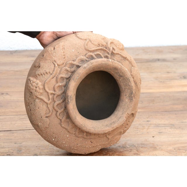 Mediterranean Antique Dionysian Terracotta Water Jar For Sale - Image 3 of 7