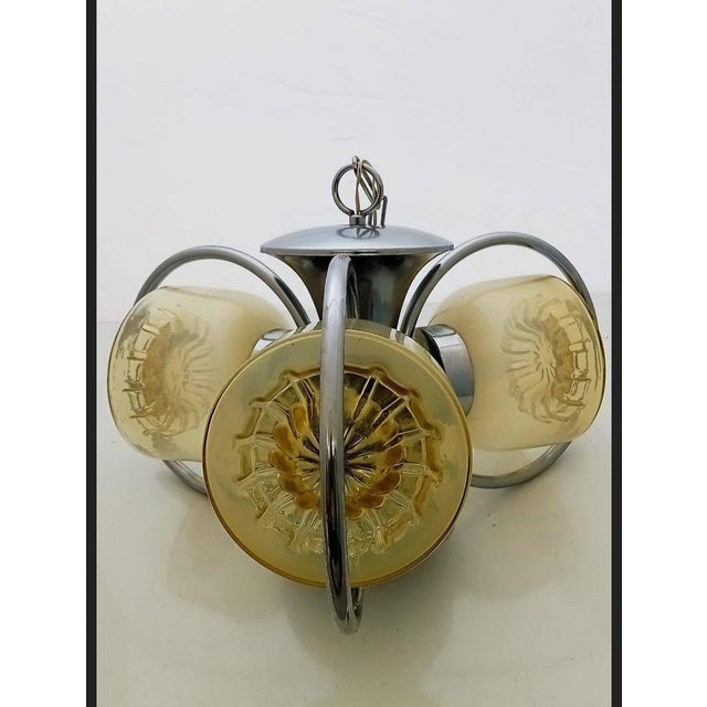 Mid-Century Modern Ceiling Lamp attributed to Toni Zuccheri for Mazzega, 1970s For Sale - Image 3 of 15