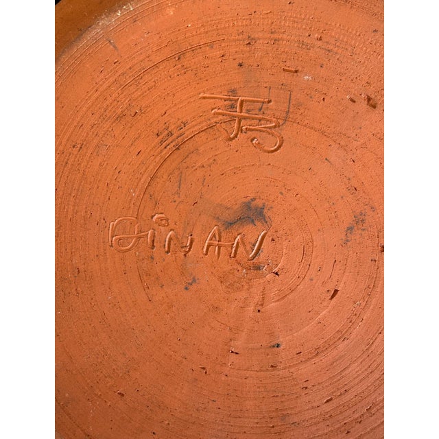 Ceramic Ceramic Plate from Jean Busson, 1960s For Sale - Image 7 of 8