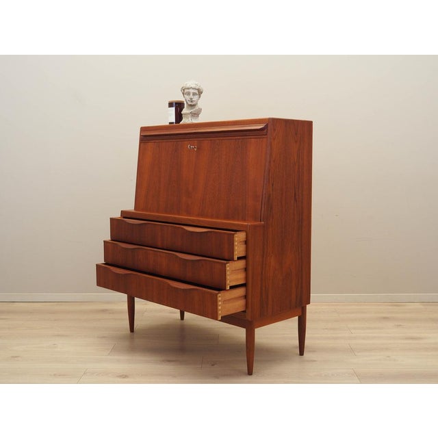 1960s Vintage Danish Teak Secretaire by Erling Torvits for Klim Møbelfabrik, 1960s For Sale - Image 5 of 15