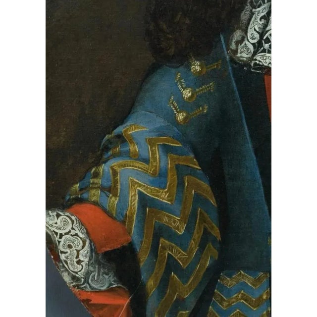 Entourage of Francois De Troy, Portrait, Oil on Canvas For Sale - Image 4 of 8