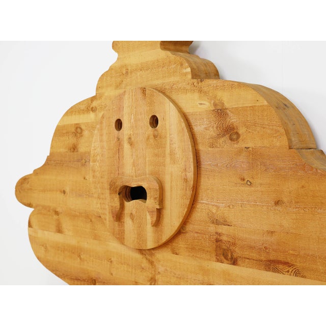 La Bocca Della Verita Double Bed by Mario Ceroli for Poltronova, Italy, 1972 For Sale - Image 6 of 10