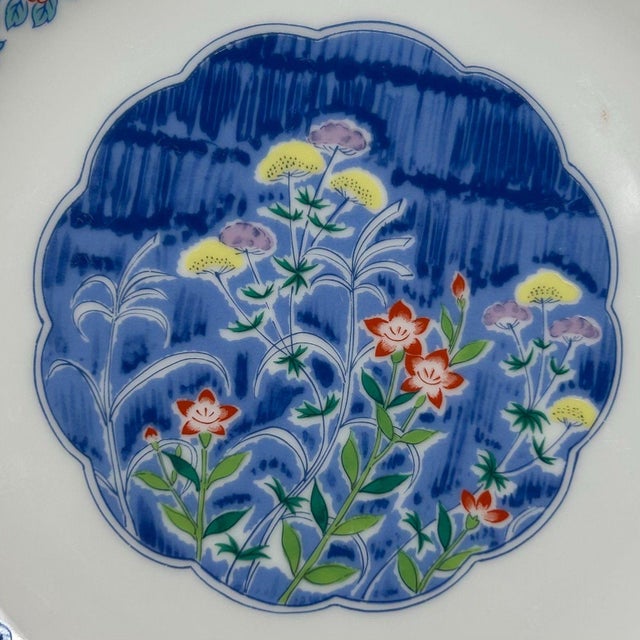 Japanese Porcelain Mino Ware Serving Plates, 1980s, Set of 10 For Sale - Image 4 of 18