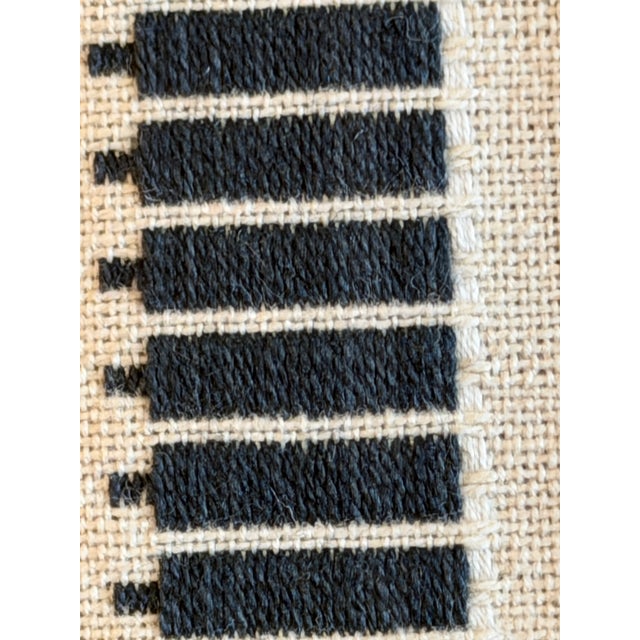 Traditional Zak + Fox Oyo Cotton Hand Woven Stripe Fabric 2 Yards No. Zfoy-01 For Sale - Image 3 of 6