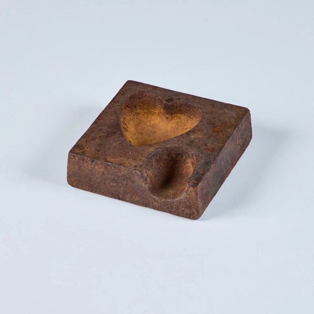 Mid 20th Century Cast Iron Heart Ashtray For Sale - Image 5 of 12