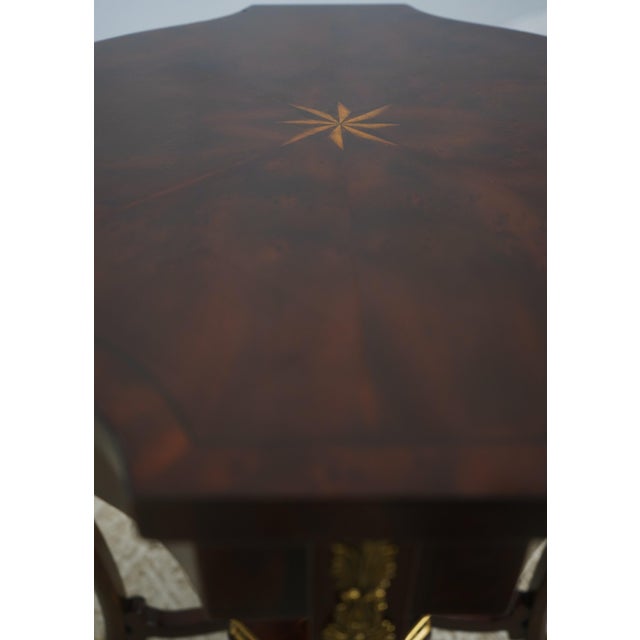 Maitland Smith French Louis XV Mahogany Lamp Table W. Brass Ormolu For Sale - Image 12 of 13