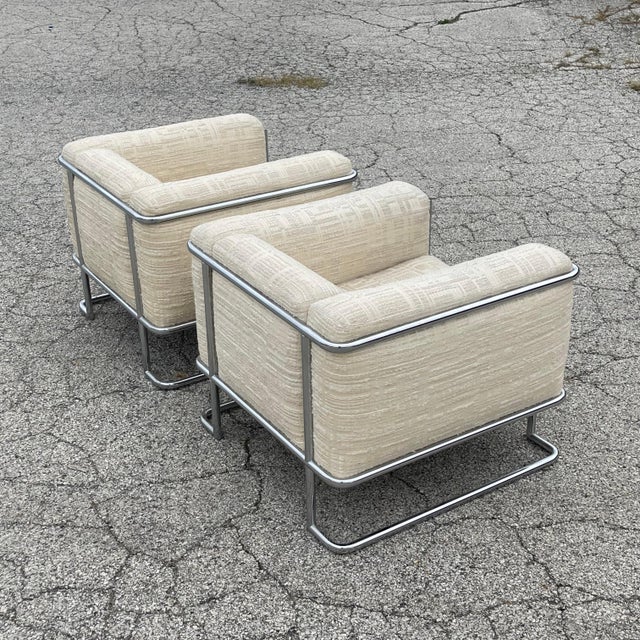 John Mascheroni Lounge Chairs by Swaim Originals (Pair) For Sale In Chicago - Image 6 of 12