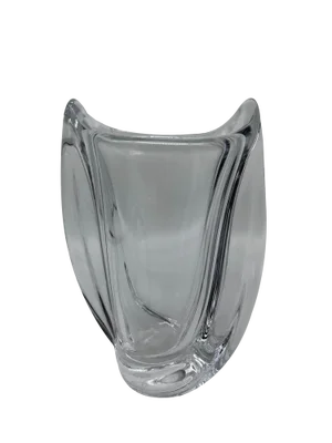 Vintage Crystal Vase from the Cristallerie of Vannes, 1970s