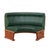 1970s Modular Wall Bench in Green Leather and Wooden Structure, 1970s, Set of 2 For Sale - Image 5 of 8