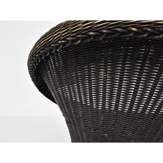 Woven Wicker Armchair by Egon Eiermann, 1957 For Sale - Image 6 of 8