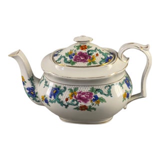 Vintage Booths England Silicon China "Floradora" Pattern Tea Pot For Sale