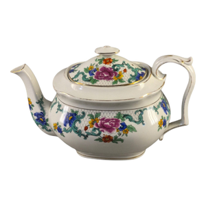 Vintage Booths England Silicon China "Floradora" Pattern Tea Pot