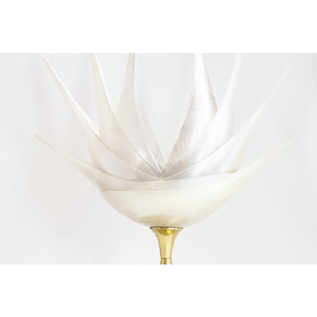 Flower-Shaped Table Lamps from Maison Rougier, Set of 2 For Sale - Image 4 of 14