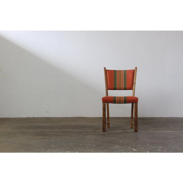 Vintage Danish Brutalist Tall Back Chairs attributed to Henning Kjærnulf, 1960s, Set of 4 For Sale - Image 11 of 18